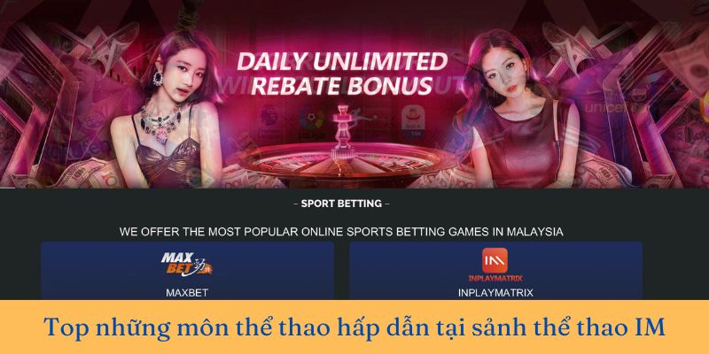 Top những môn thể thao InplayMatrix thu hút hàng triệu hội viên tham gia mỗi ngày